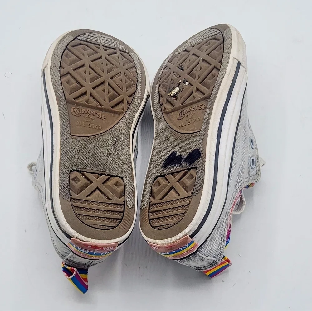 Converse Chuck Taylor All Star Double-Upper Striped Sneakers Size 2.